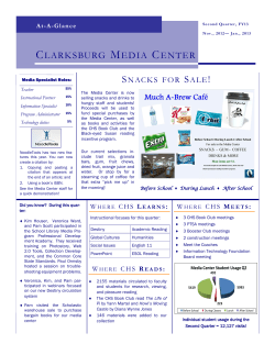 CHS Media Center Newsletter FY 2012-13 Quarter 2