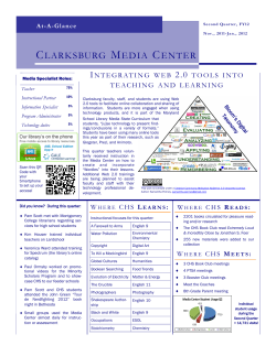 CHS Media Center Newsletter FY 2011-12 Quarter 2