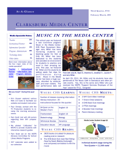 CHS Media Center Newsletter FY 2010-11 Quarter 3