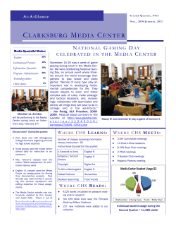 CHS Media Center Newsletter FY 2010-11 Quarter 2