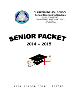 Senior Packet 2014 - 2015