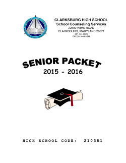 Senior Packet 2015-2016