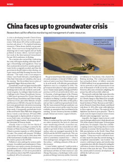 China faces up to groundwater crisis.pdf