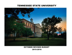 October 2015-16 Revised Budget Analysis