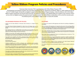 - Yellow Ribbon Program Policies and Procedures -