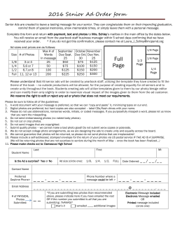 Senior Ad Form