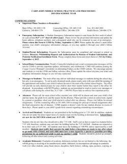 CJMS Practices and Procedures 2015-2016