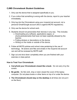 Student Chromebook and Google Apps for Education Guidelines&nbsp;
