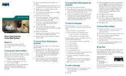 Cisco Unity Express Voice-Mail System Quick Start Guide - Release 2.1/2.2 (PDF)