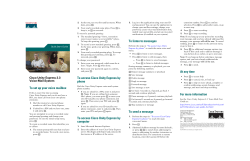 Cisco Unity Express 2.3 Voice-Mail System Quick Start Guide