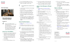 Cisco Unity Express 3.1 VoiceView Express Quick Start Guide