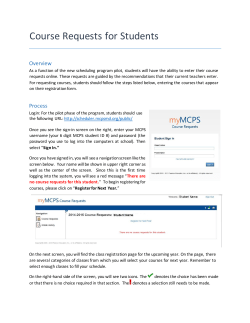 Student registration 2016-2017