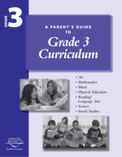 A Parent's Guide to 3rd Grade