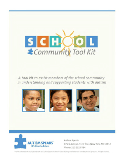 Autism Speaks School Community Kit