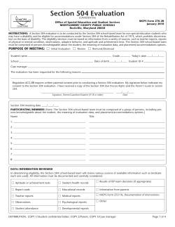 504 Form