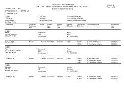MCL/Treatment Technique/Consumer Notification Listing - by Contaminant Group (PDF: 256KB/99 pages