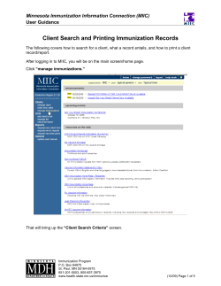 User Guide: Client Search and Printing Immunization Records (PDF: 345KB/5 pages)