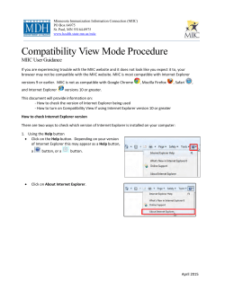User Guide: Compatibility View Mode Procedure (PDF: 243KB/3 pages)