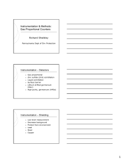 Gas proportional counters: Gross alpha/gross beta (PDF: 686KB/23 pages)