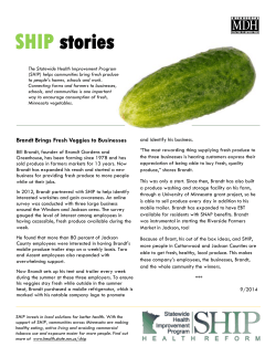 Brandt Brings Fresh Veggies to Businesses