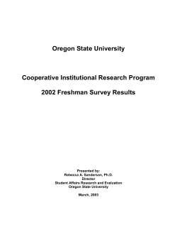 CIRP Report - 2002