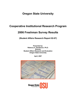 CIRP Report - 2006