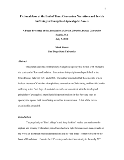 Fictional Jews at the End of Time