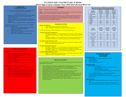 School Improvement Linkages Chart 2015-16
