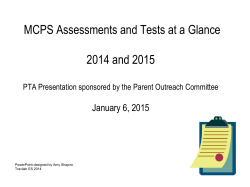 Testing Info PTA Presentation