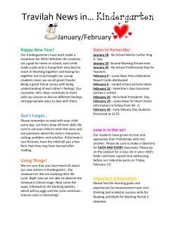 K January February Newsletter