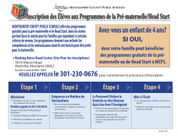PreK/Head Start Process-FRENCH