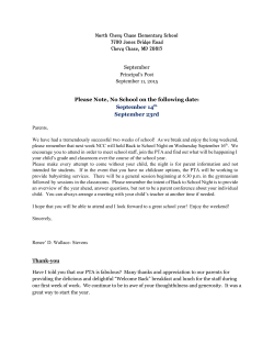 Principal's Post- September 2015