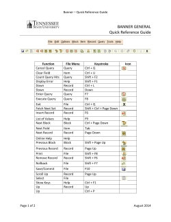 Quick Reference Navigation Guide