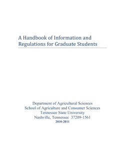 Graduate Students Handbook