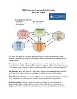 Curricular Design Outcomes