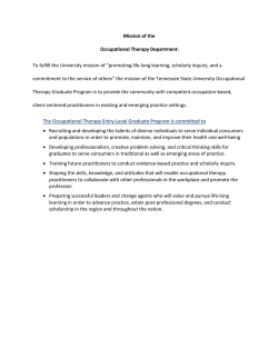 OT Mission Philosophy
