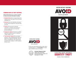 I.D. Theft Brochure