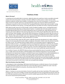 Draft Recommendation-Issue 1, Timeliness of Data (PDF: 108KB/3 pages)