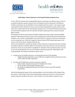Patient Experience in the Hospital Quality Composite Score (PDF: 400KB/1 page)