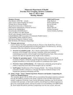 June 27, 2013 Meeting Minutes (PDF: 158KB/2 pages)