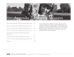 RegionThree HospitalAppendices