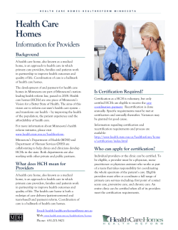 Health Care Homes Information for Providers (PDF)