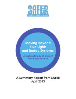 Moving Beyond Blue Lights and Buddy Systems: A National Study of Student Anti-Rape Activists