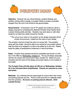 CBES Pumpkin Drop