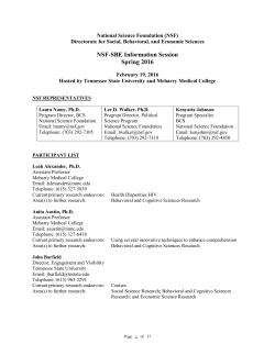 Participant List