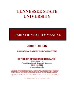 Radiation Safety Manual&nbsp;