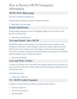 How to receive MCPS Emergency Messages- English&nbsp;
