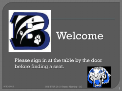 Quarter 1 Parent Meeting (2015)