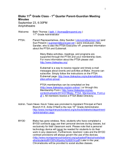 11th Grade PTSA 1st Quarter Parent Meeting PDF