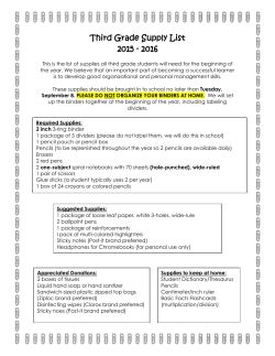 Entering Third Grade